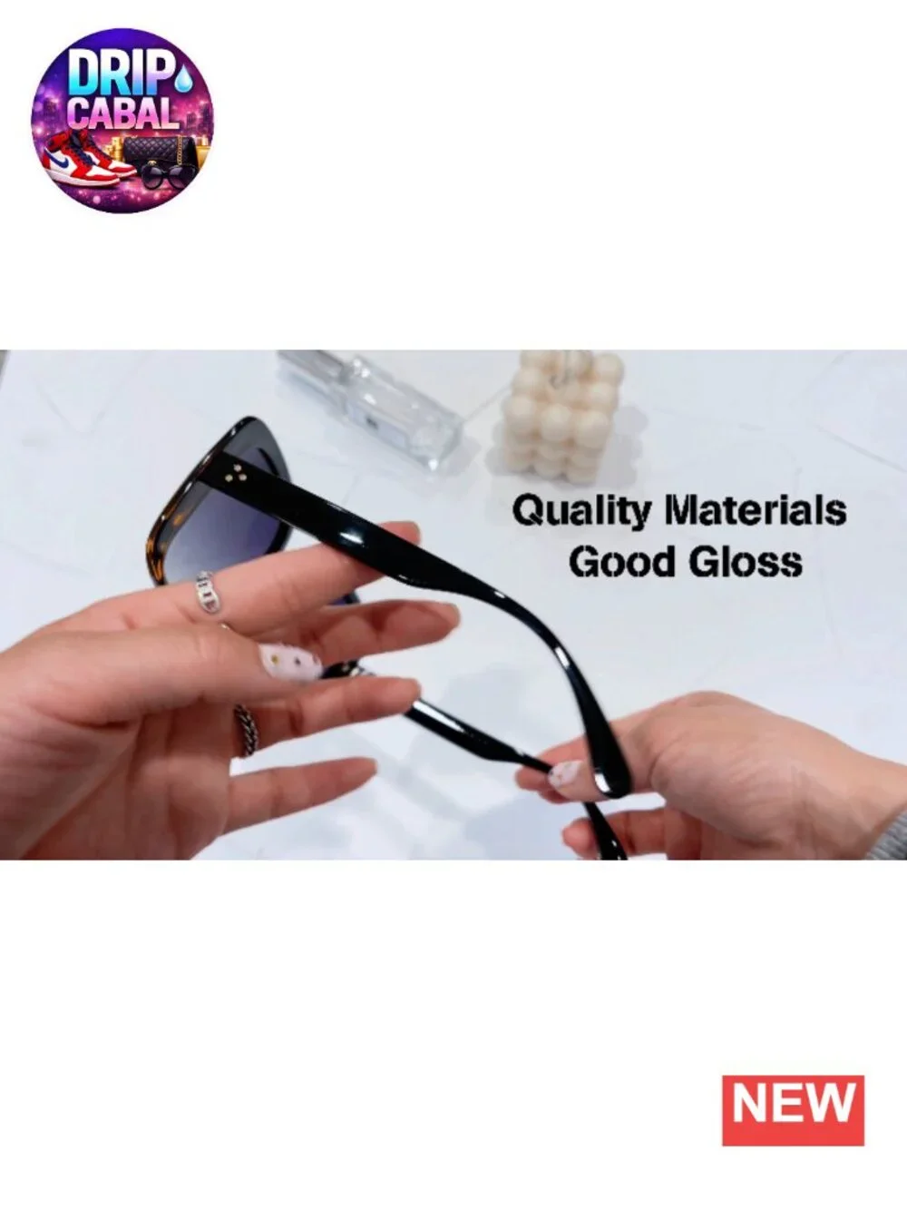 Oversized Square Polarized Sunglasses UV400 for Women